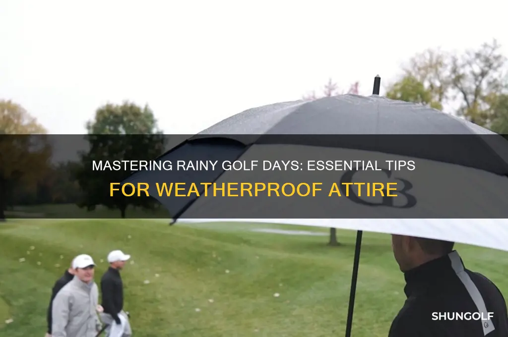 how to dress for golf in rain