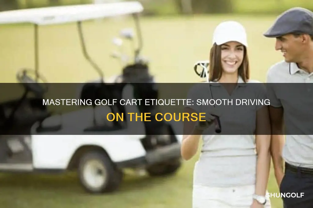how to drive a golf cart on a golf course