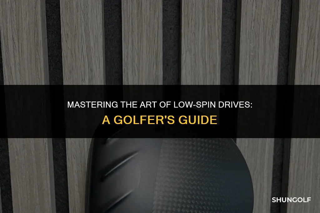how to drive golf ball less spin with driver