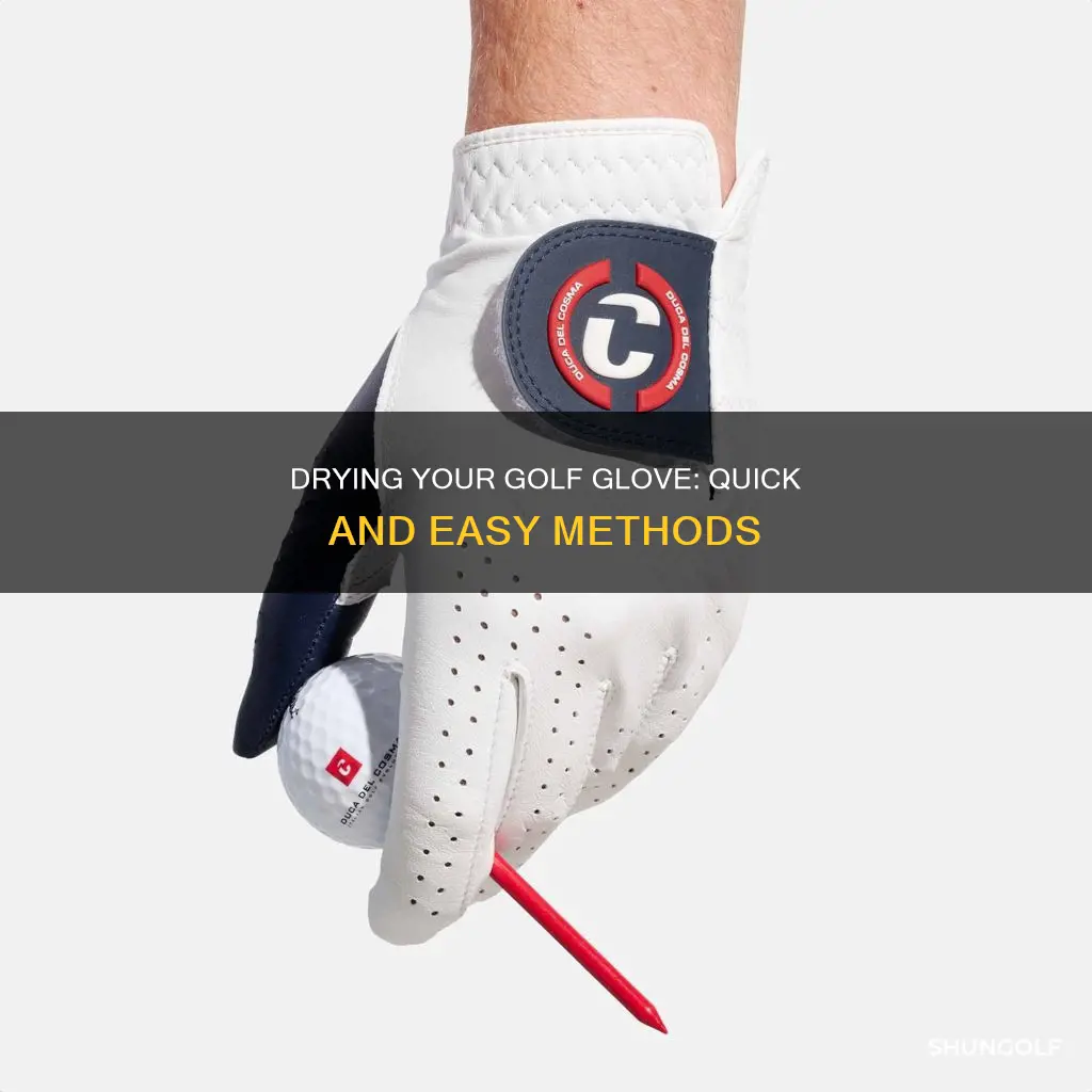 how to dry a golf glove