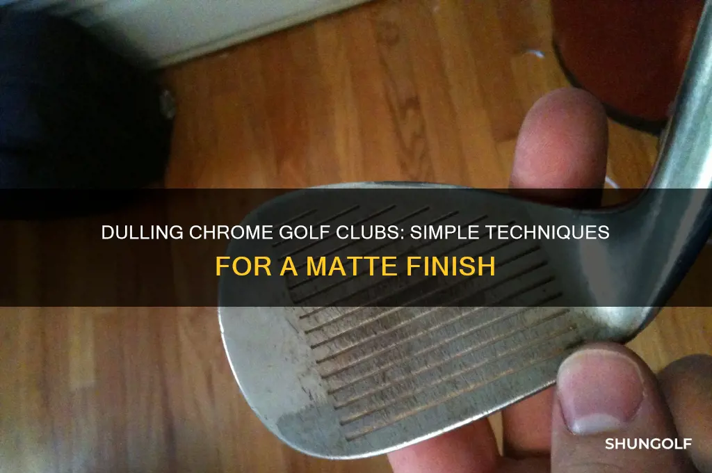 how to dull chrome golf clubs