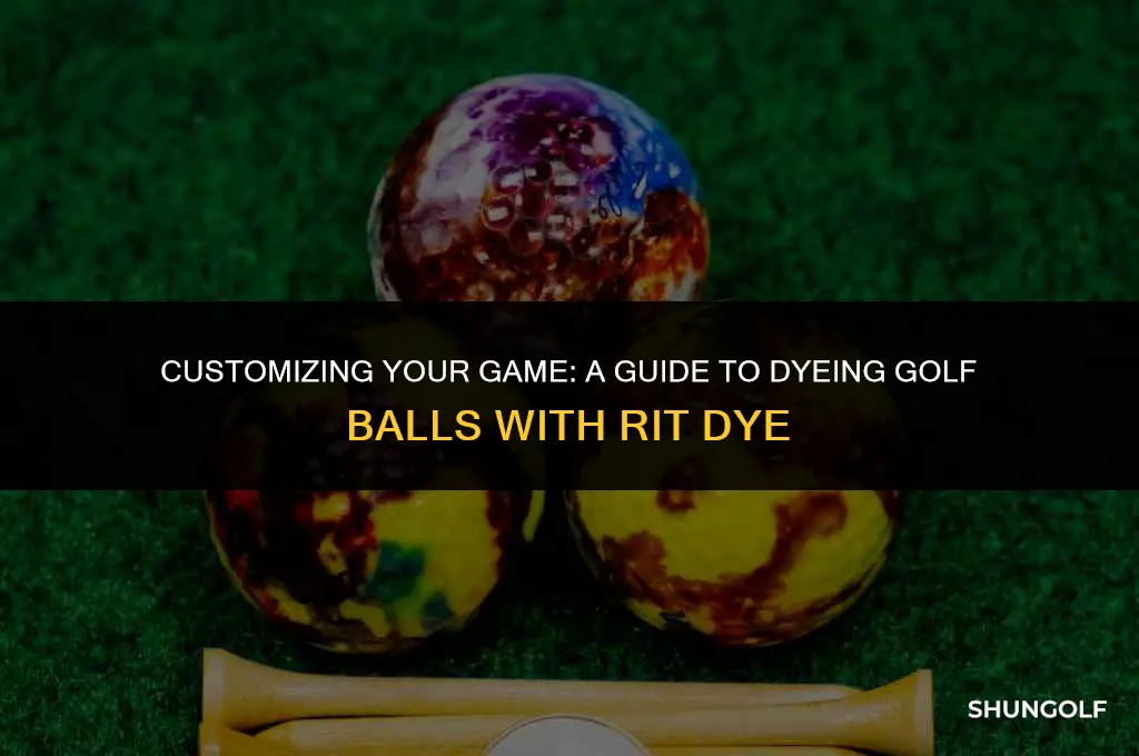 how to dye golf balls with rit dye