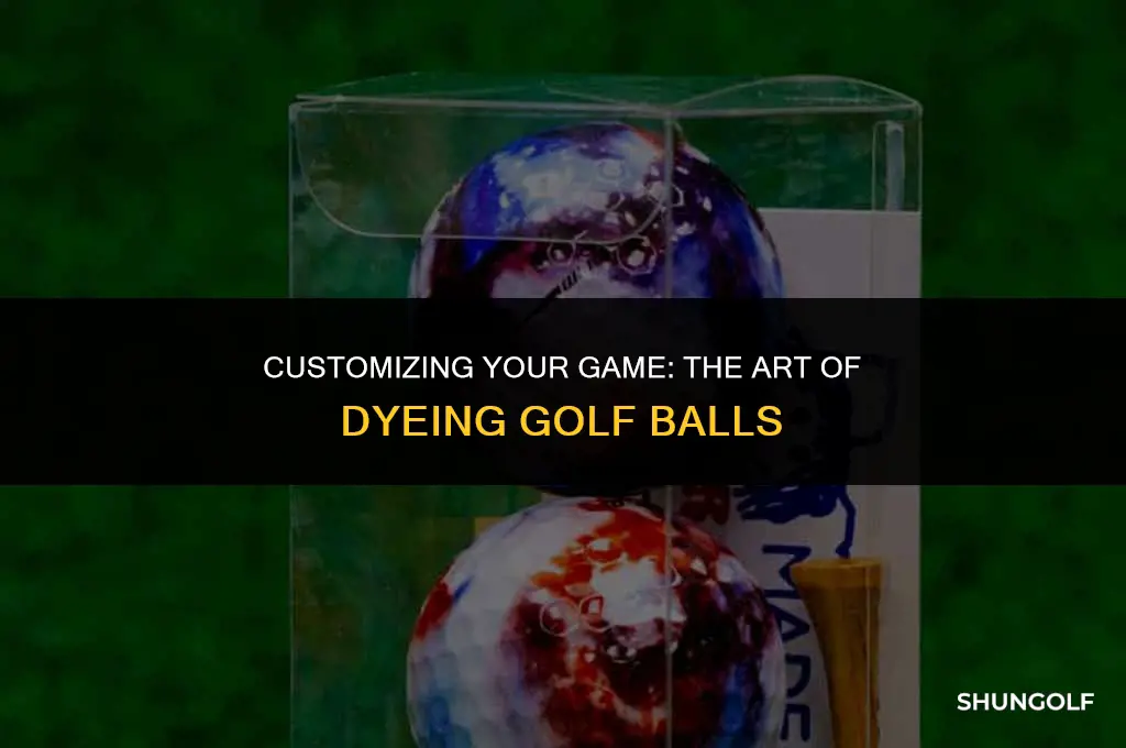 how to dye your own golf ball