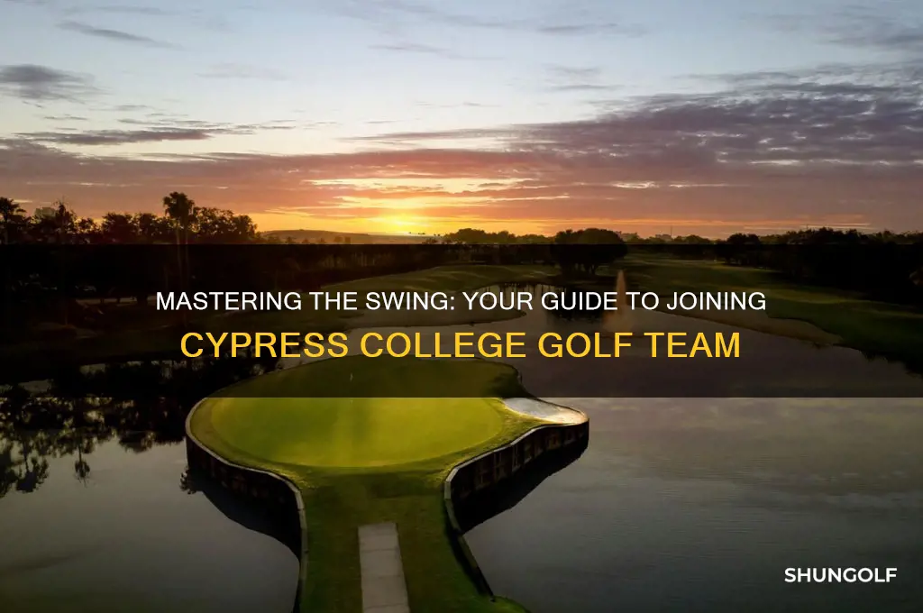 how to earn a spot on cypress college golf team