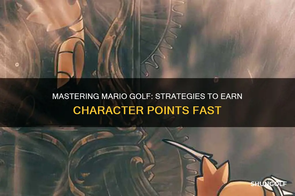 how to earn character points in mario golf