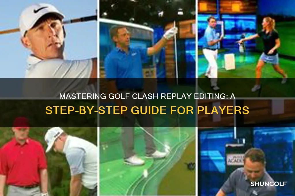 how to edit replays in golf clash