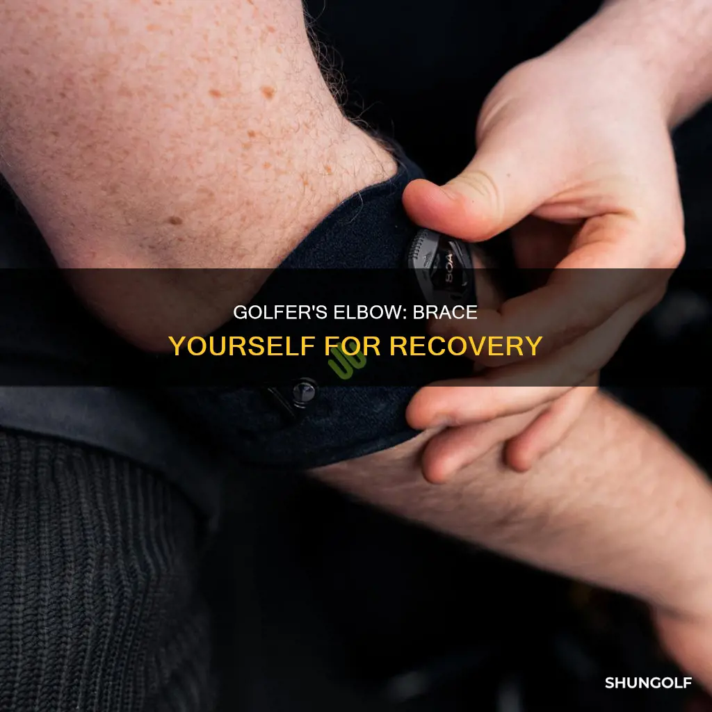 how to elbow brace golfer instructions