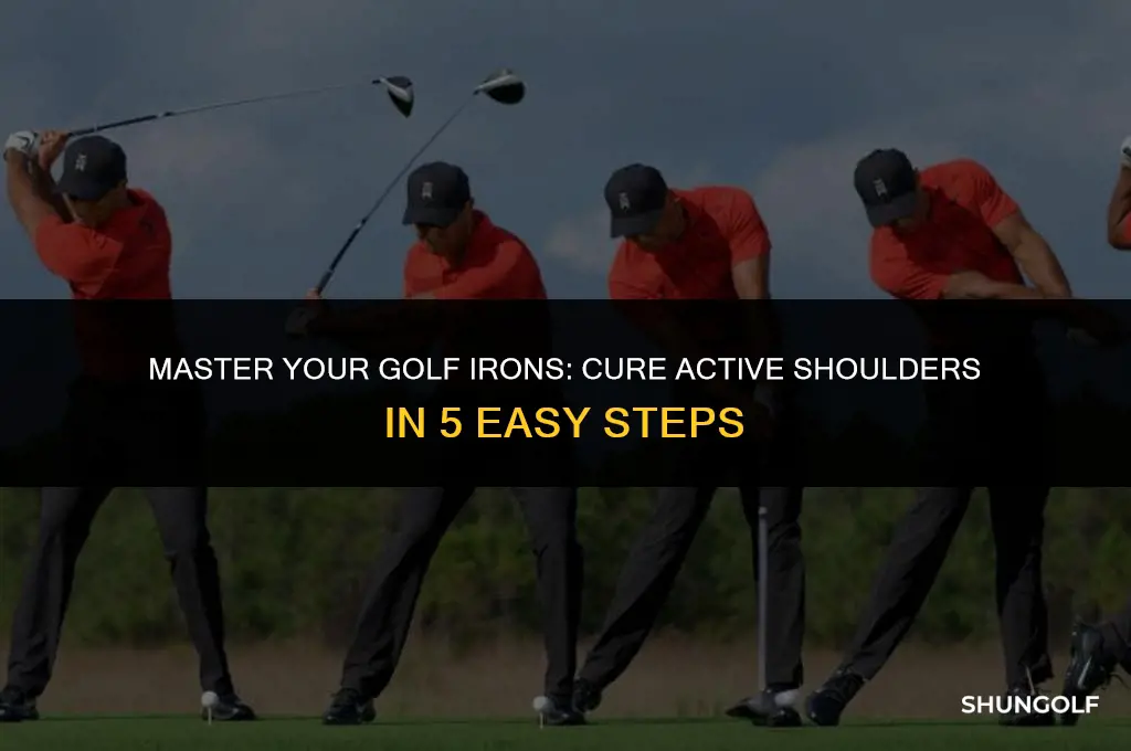 how to eliminate active shoulders on golf iron shots