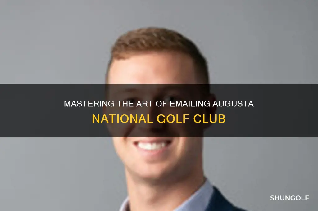 how to email the masters golf course