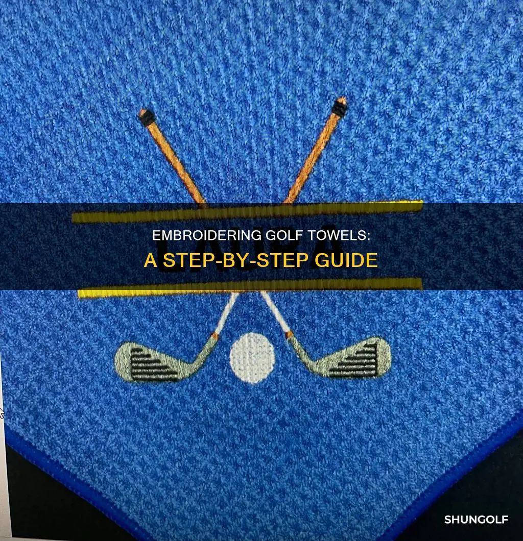 how to embroider golf towels