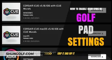 Enable Gear Sync in Golf Pad Settings: A Step-by-Step Guide