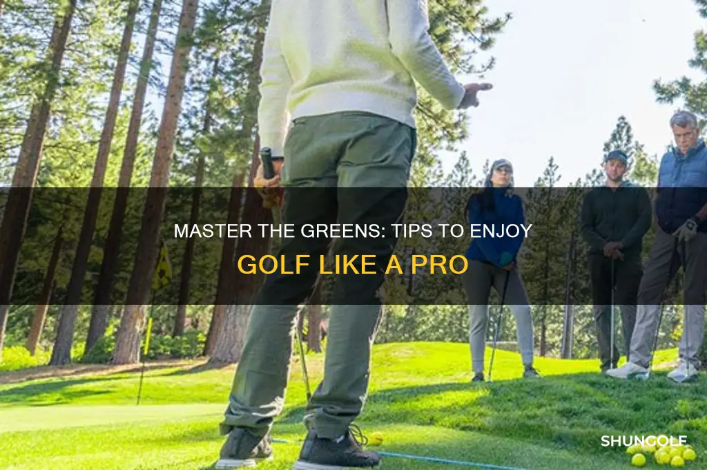 how to enjoy playing golf