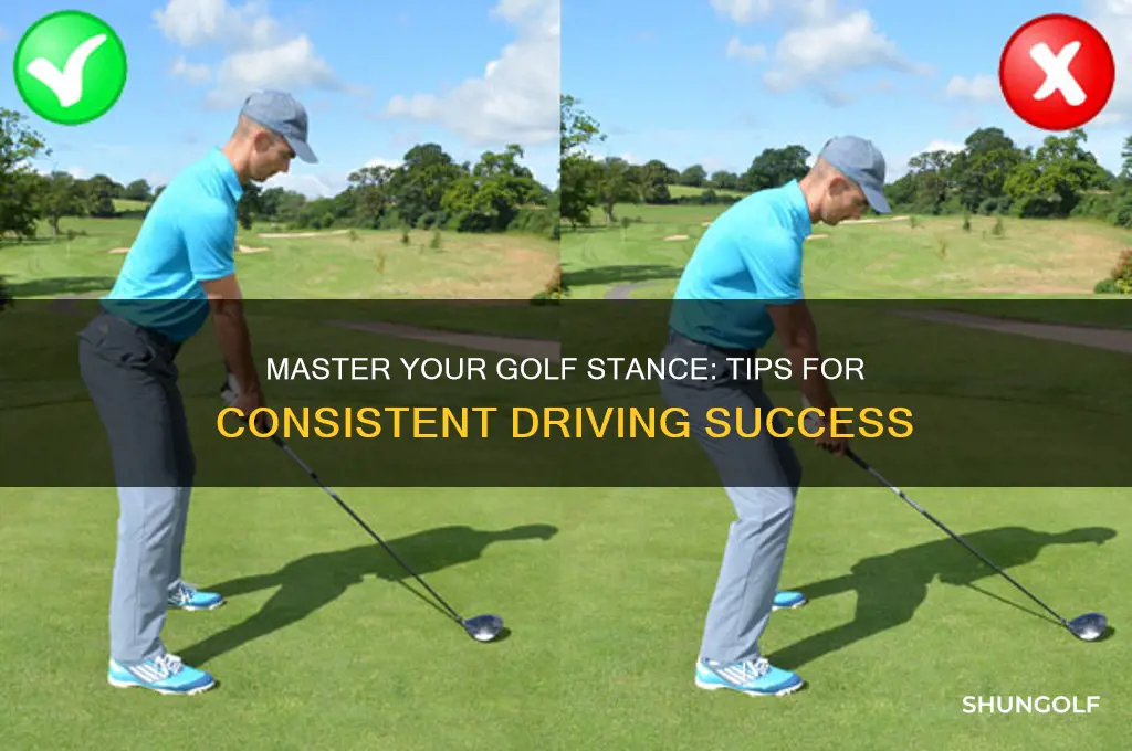how to ensure you driving golf stance is consistent
