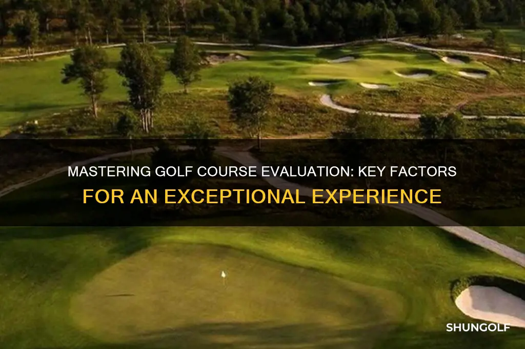 how to evaluate a golf course