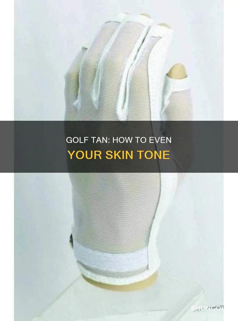 how to even a golf tan