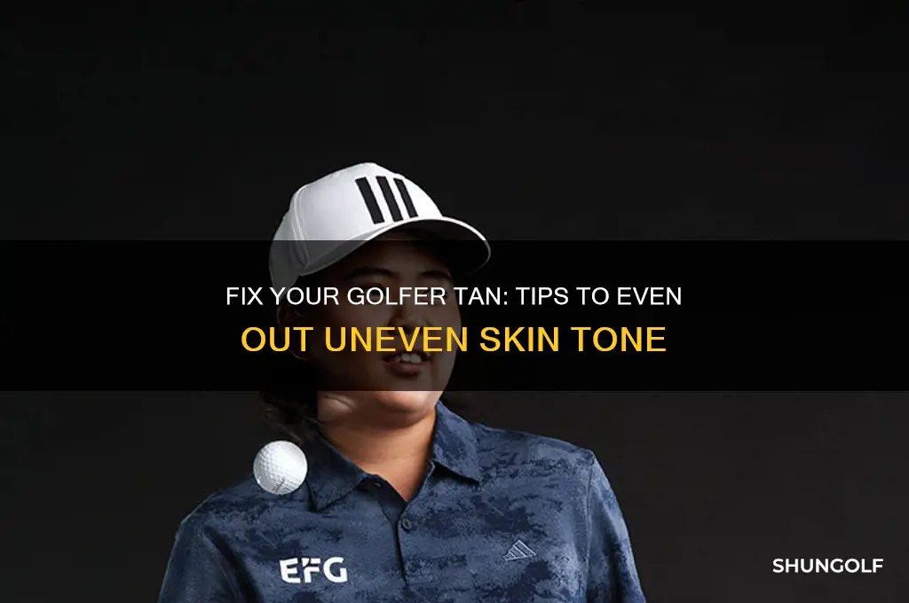 how to even out a golfer tan