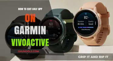 Easy Steps to Exit Golf App on Garmin Vivoactive