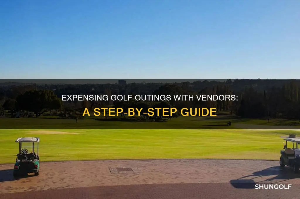 how to expense a golf outing with a vendor