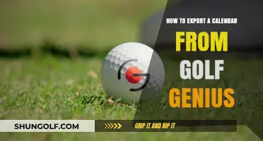 Exporting Your Golf Genius Calendar: A Step-by-Step Guide