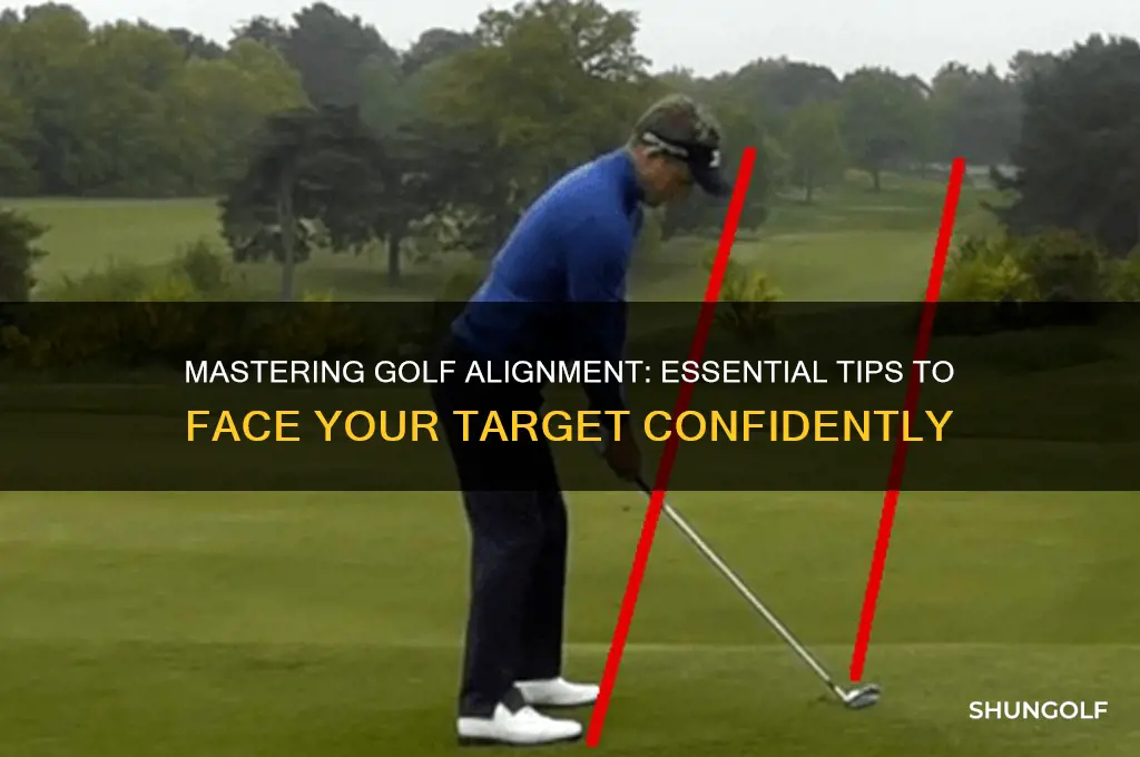 how to face the target in golf