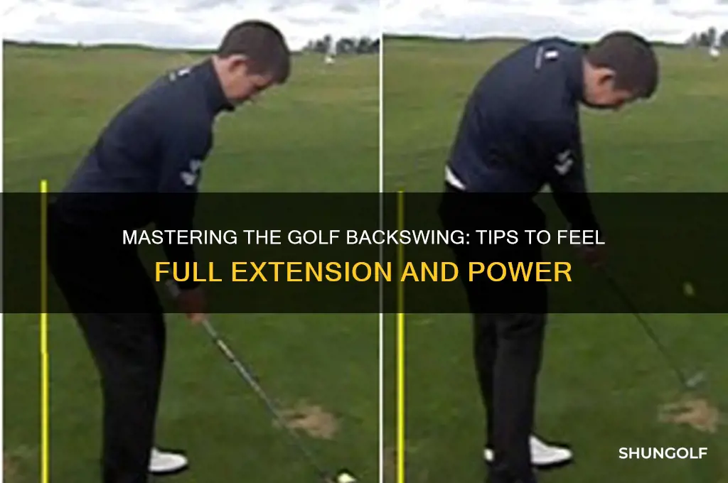 how to feel a full golf backswing