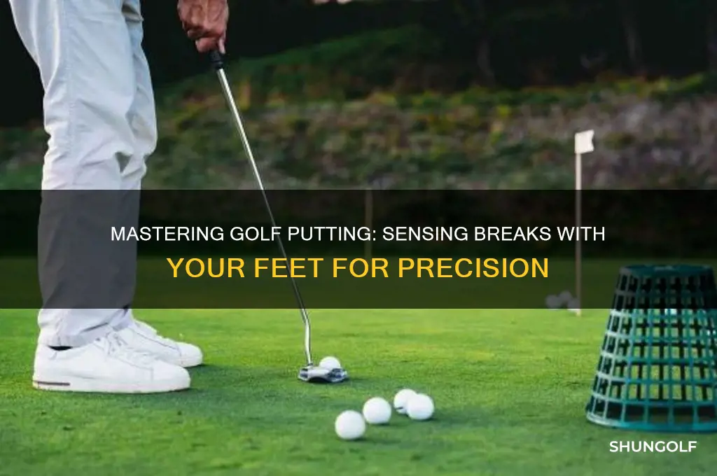how to feel breaks with my feet during putting golf