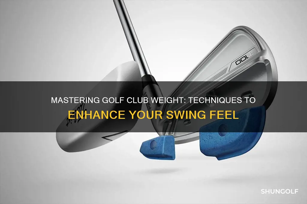how to feel the weight of the golf club