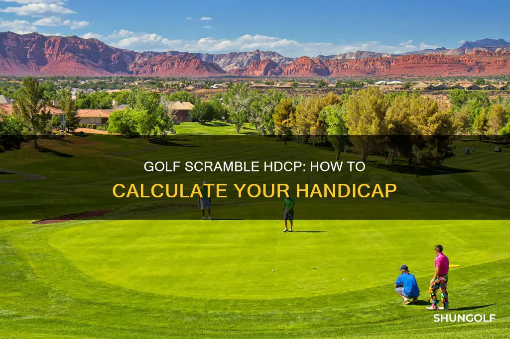 how to figure golf scramble hdcp
