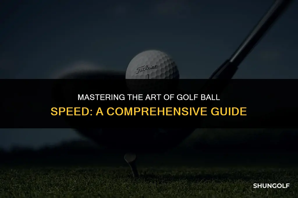 how to figure out ball speed golf