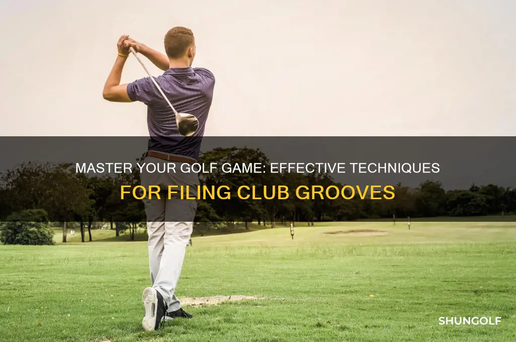 how to file golf club grooves