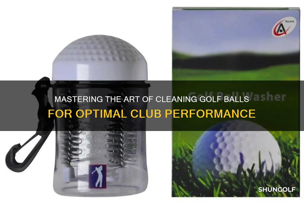 how to fill club clean golf ball