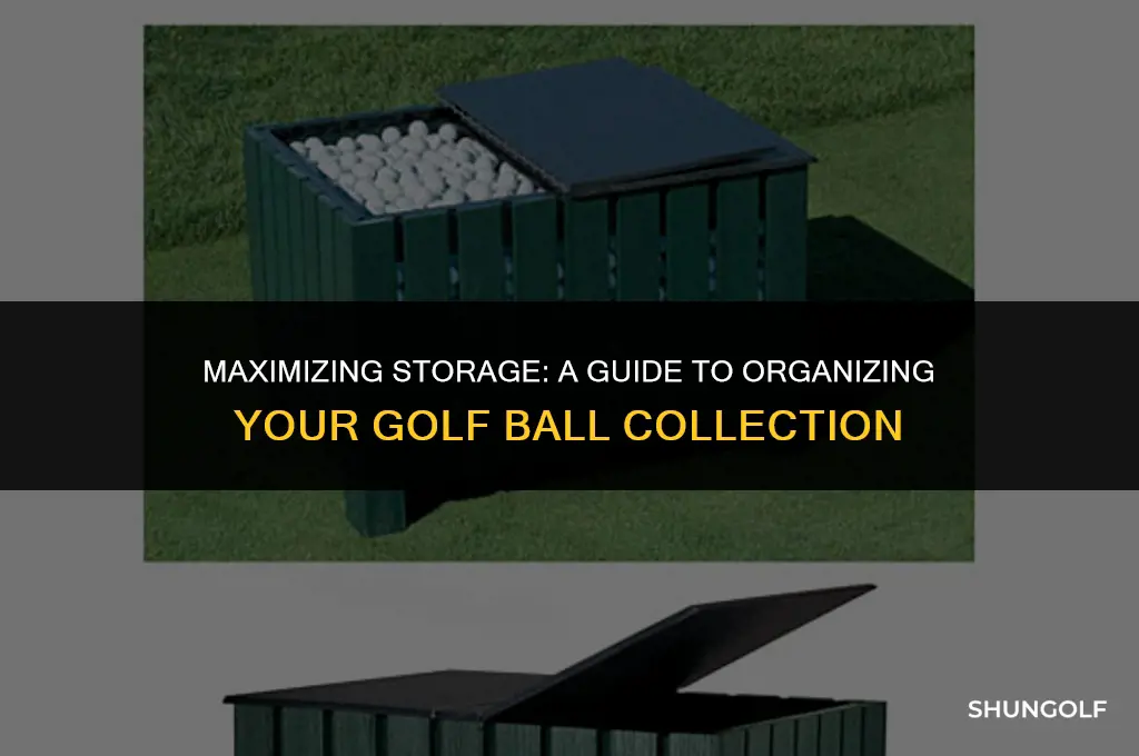how to fill cupboard with golf balls
