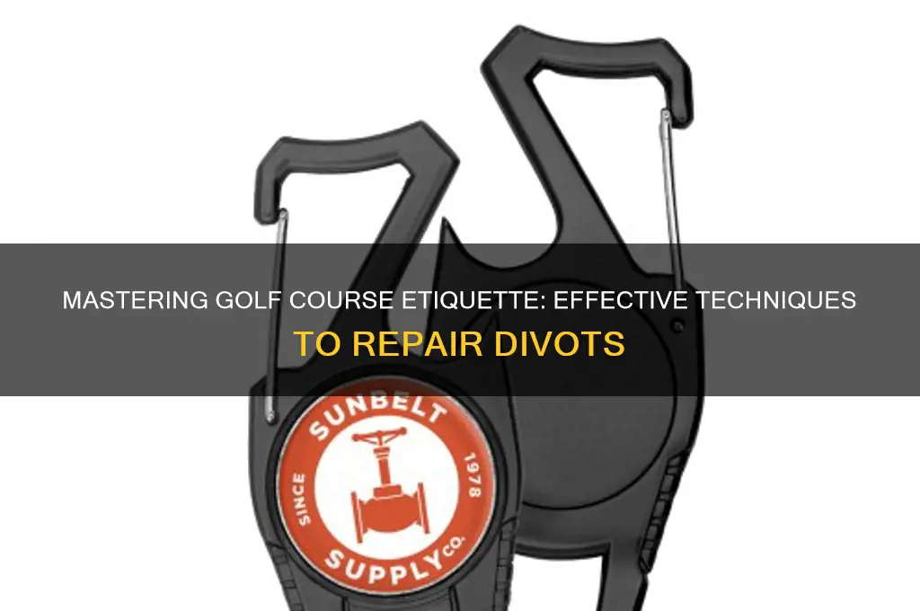 how to fill divots on golf courses repair