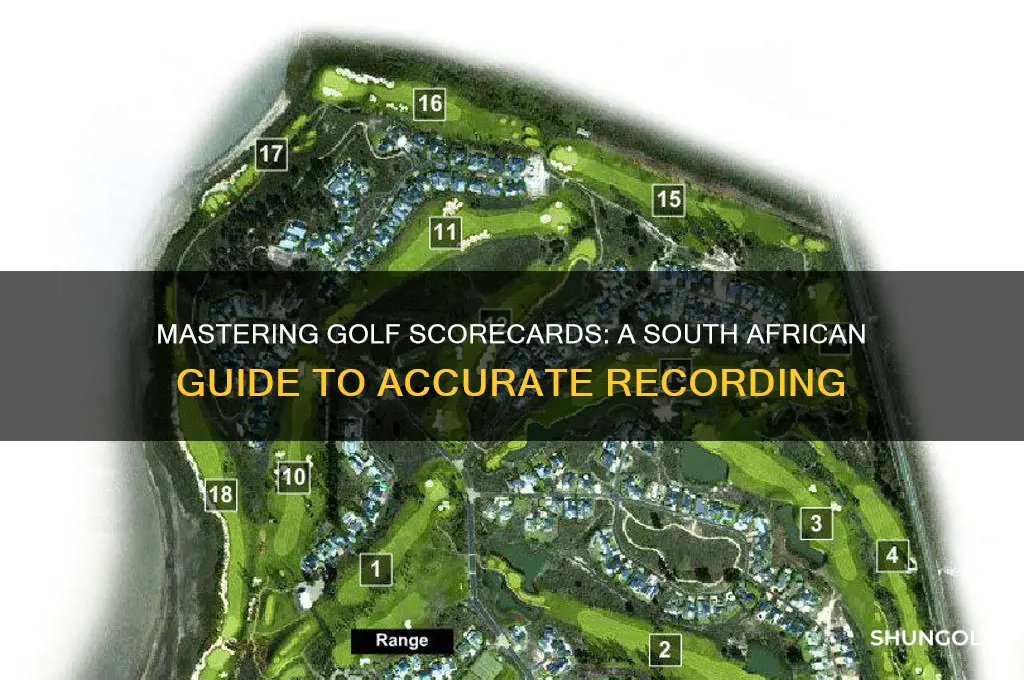 how to fill in a golf scorecard south africa