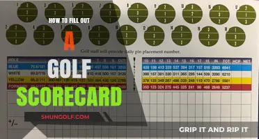 Mastering the Art of Filling Out a Golf Scorecard Easily