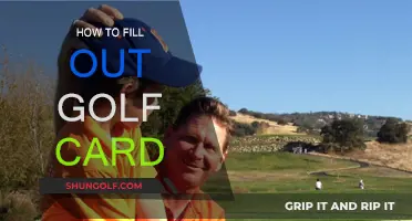 Golf Scorecard: Filling Out the Perfect Card
