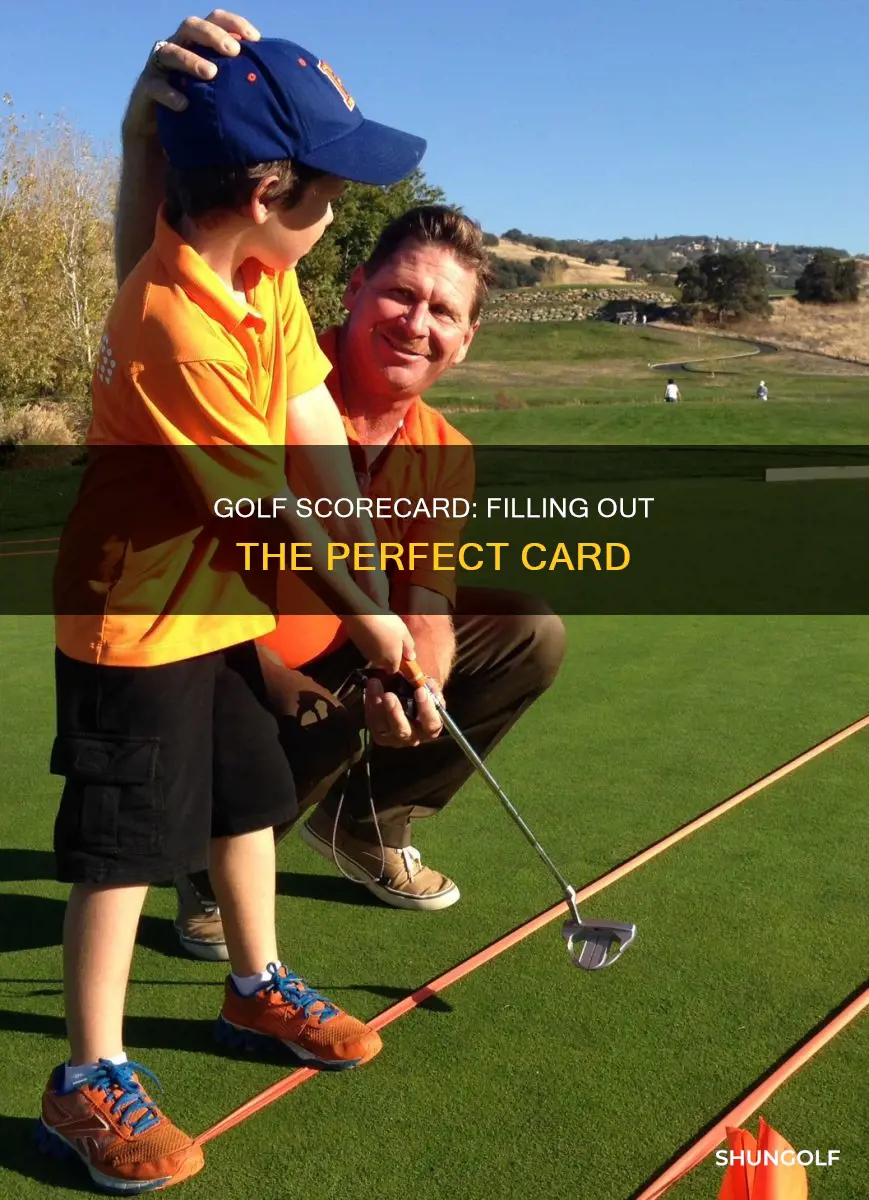 how to fill out golf card