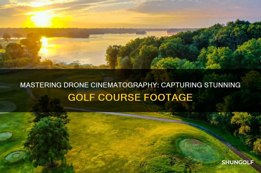 how to film a golf course with drone