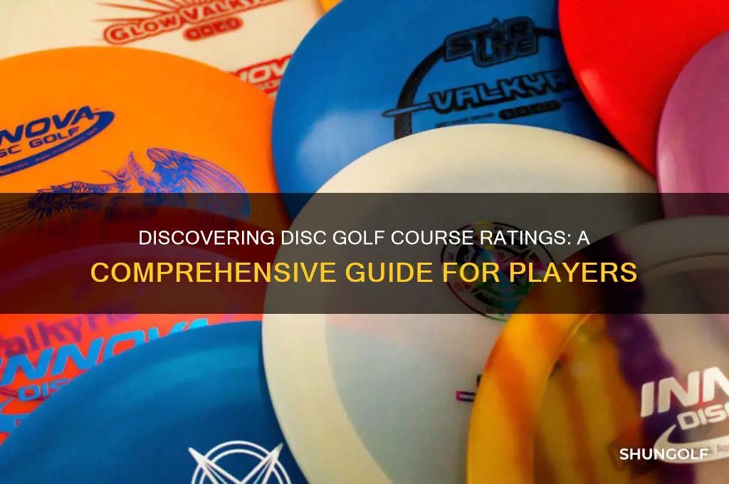 how to find a disc golf course rating