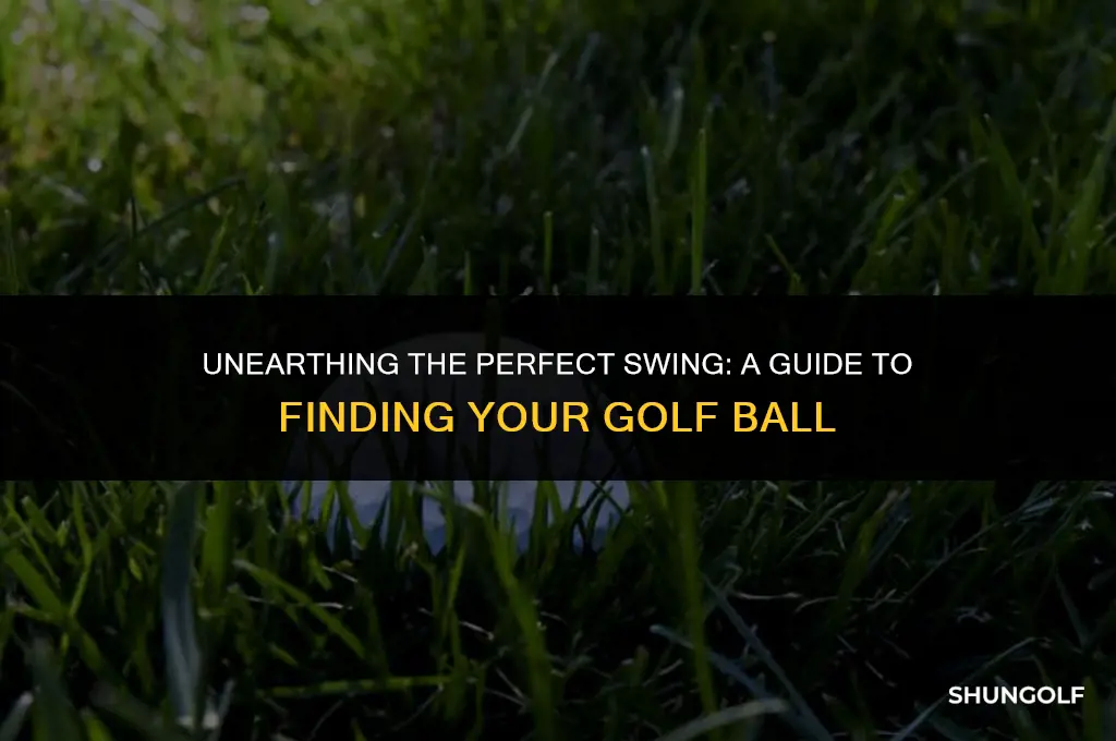 how to find a golf ball