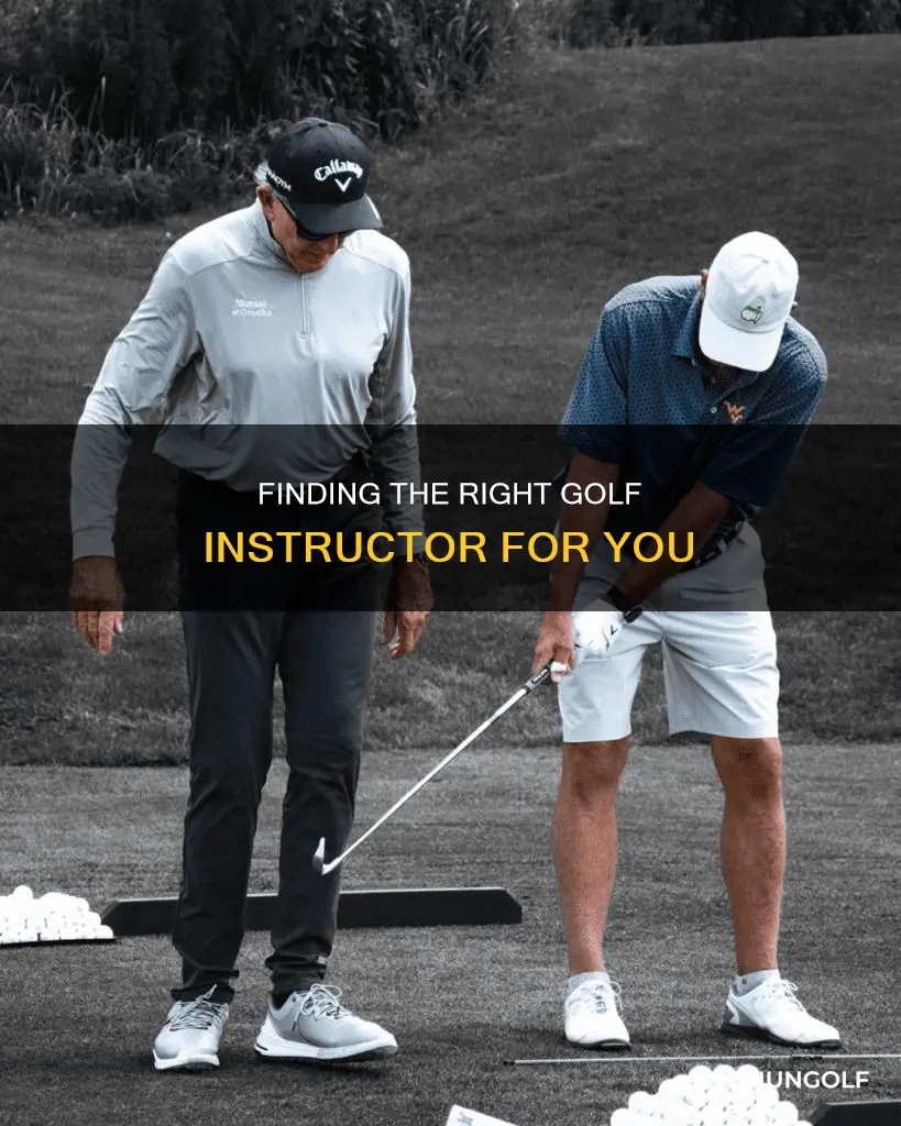 how to find a golf instructor