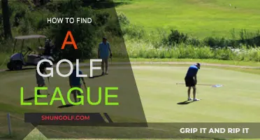 Finding a Golf League: Where to Start