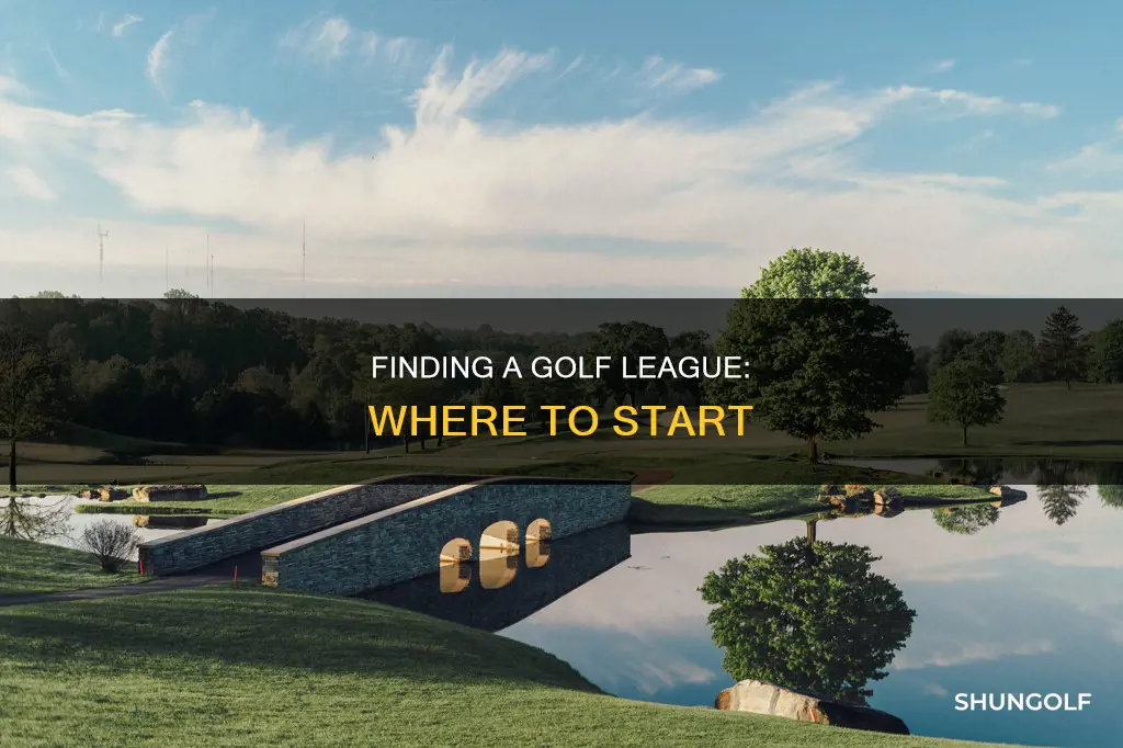 how to find a golf league
