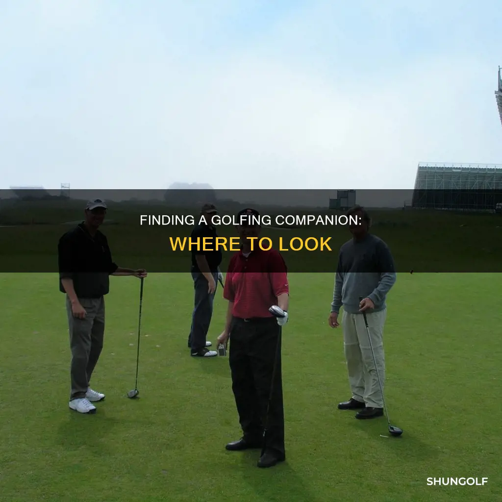 how to find a golfing companion
