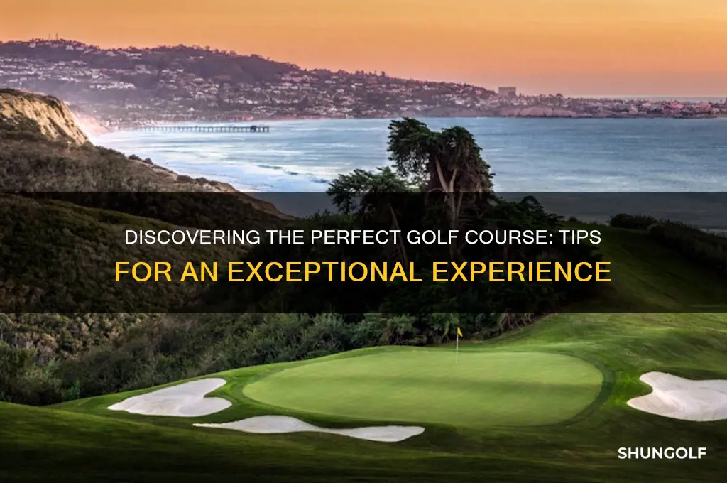 how to find a good golf course