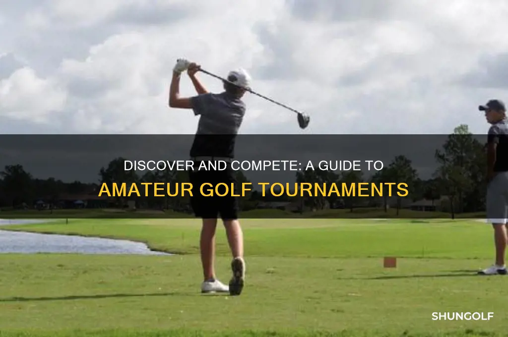 how to find and play amateur golf tournaments