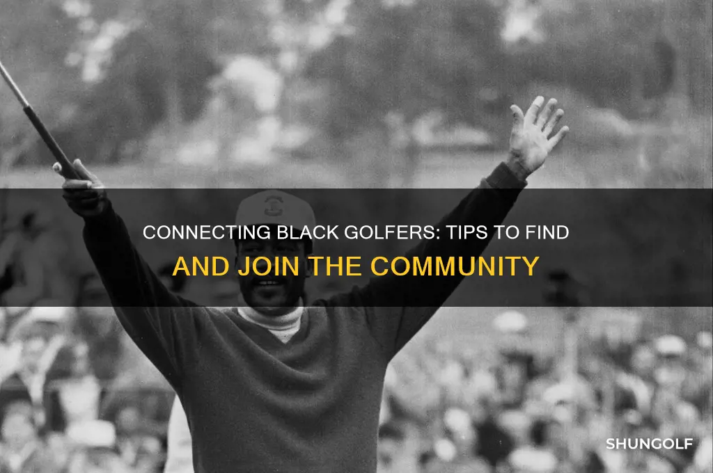 how to find black people looking to play golf