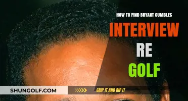 Discovering Bryant Gumbel's Golf Interview: A Comprehensive Guide