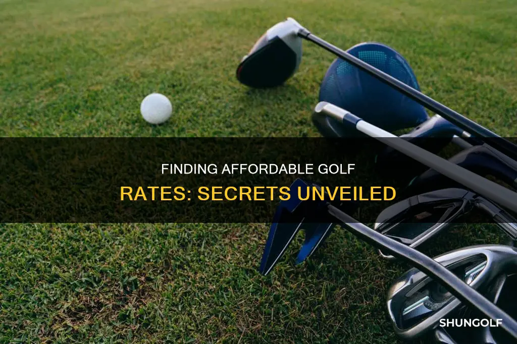how to find cheap golf rates