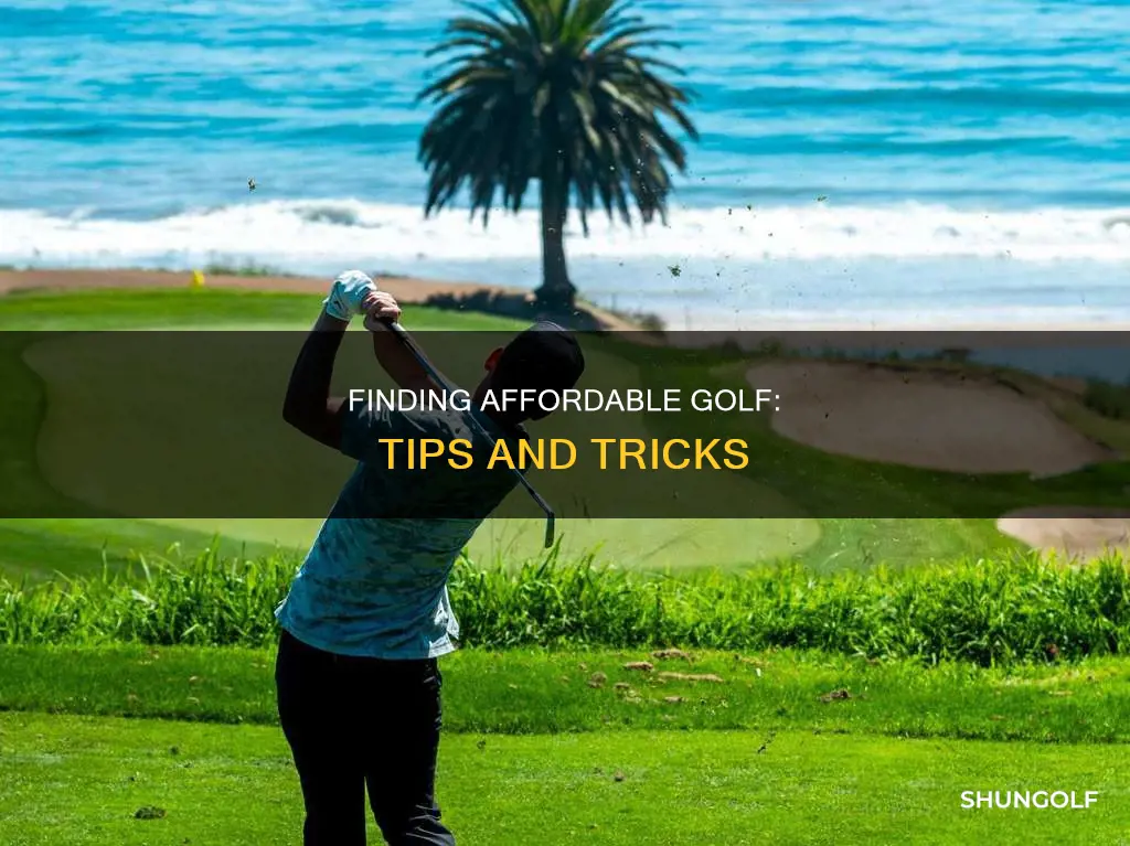 how to find cheap golf
